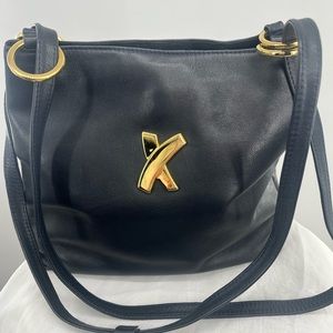 Original Paloma Picasso leather crossbody shoulder bag,excellent condition